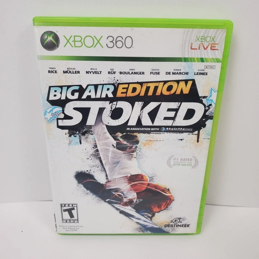 Stoked Big Air Edition (Microsoft Xbox 360, 2009) Game Case Manual & Grab Bible